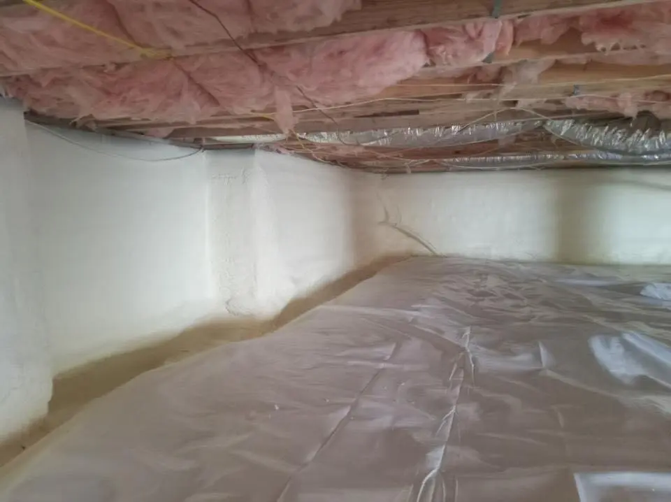 Crawl space encapsulation with closed-cell spray foam for Attic Insulation in River Grove